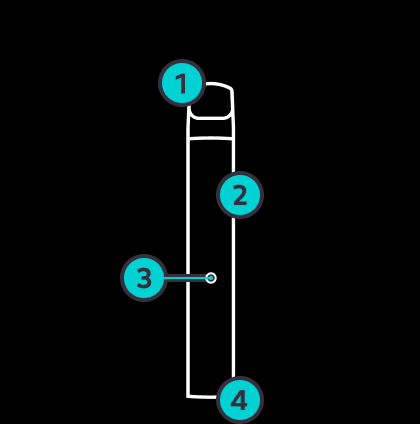 VEEV NOW vape device diagram indicating features and components